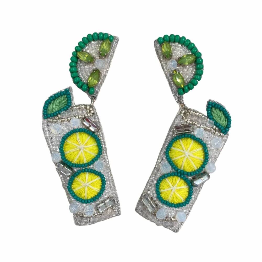 NEW ALLIE BEADS women's mojito earrings in multi